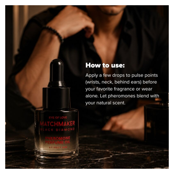 EYE OF LOVE - HUILE DE PARFUM AUX PHÉROMONES DE DIAMANT NOIR MATCHMAKER 20 ML