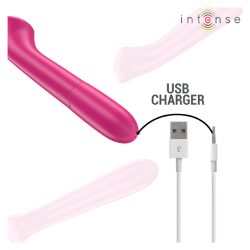 INTENSE - PATY VIBRATOR 19 CM FLEXIBEL 10 VIBRATIONEN MODELL 2 PINK