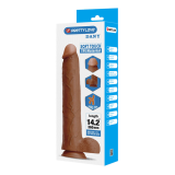 PRETTY LOVE - DANY DILDO REALISTICO FLESSIBILE CON VENTOSA 36 CM -Ø- 5.6 CM MARRONE