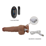 PRETTY LOVE - JONATHAN REALISTIC THRUSTING VIBRATOR WITH REMOTE CONTROL BROWN