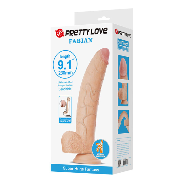 PRETTY LOVE - FABIAN DILDO FLESSIBILE CON VENTOSA