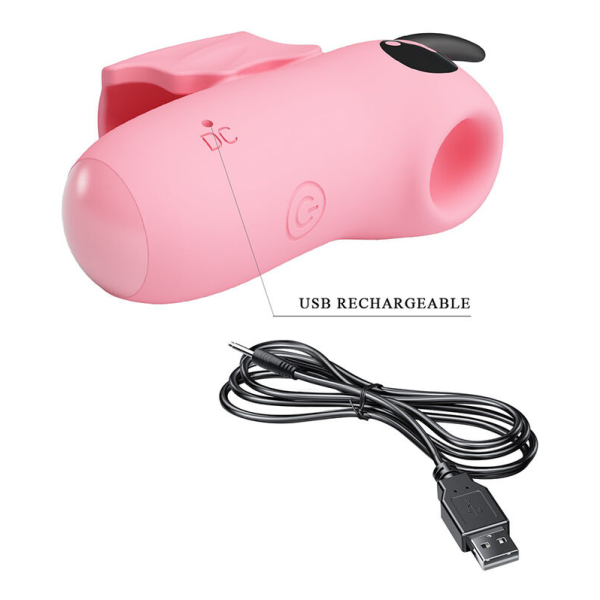 PRETTY LOVE - STIMULATEUR DE DOIGTS RECHARGEABLE MAGIC DEVIL ROSE