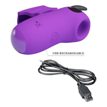PRETTY LOVE - STIMULATEUR DE DOIGTS RECHARGEABLE MAGIC DEVIL VIOLET