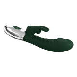 PRETTY LOVE - VIBRATORE A FORMA DI CONIGLIO NAUGHTY BUNNY, 30 FUNZIONI, RICARICABILE TRAMITE USB, VERDE