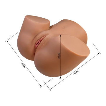 CRAZY BULL - MASTURBATORE FEMMINILE REALISTICO A DOPPIO INGRESSO CON VIBRAZIONE E ASPIRAZIONE, COLORE NATURALE