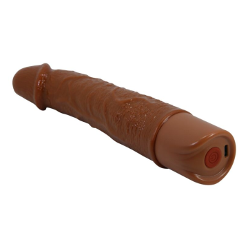 PRETTY LOVE - LEONARDO REALISTISCHER VIBRATOR 20 CM Ø 4 CM BRAUN