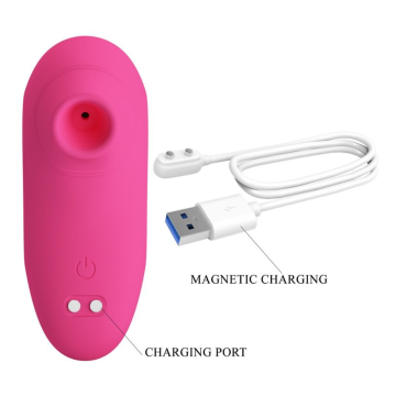 PRETTY LOVE - ARILA RECHARGEABLE CLITORAL SUCTION STIMULATOR WITH VIBRATION PINK