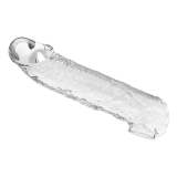 PRETTY LOVE - MANICOTTO REGOLABILE PER L'ESTENSIONE DEL PENE 26 CM Ø 4 CM TRASPARENTE