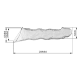 PRETTY LOVE - ADJUSTABLE PENIS EXTENSION SLEEVE 28 CM Ø 4.5 CM TRANSPARENT