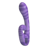 PRETTY LOVE - VIBRATEUR DOUBLE EMBOUT AVEC POIGNÉE 19 CM Ø 3,5 CM VIOLET