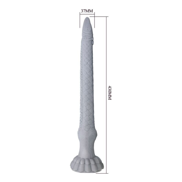 POWER MONSTERS - BASILISK FANTASY SILICONE DILDO 43 CM Ø 5 CM