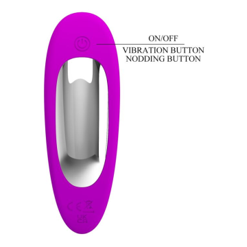 PRETTY LOVE - BAUER MASSEUR DE PROSTATE RECHARGEABLE 12 MODES VIOLET
