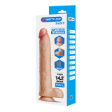 PRETTY LOVE - DANY FLEXIBLER REALISTISCHER DILDO MIT SAUGNAPF 36 CM -Ø- 5,6 CM