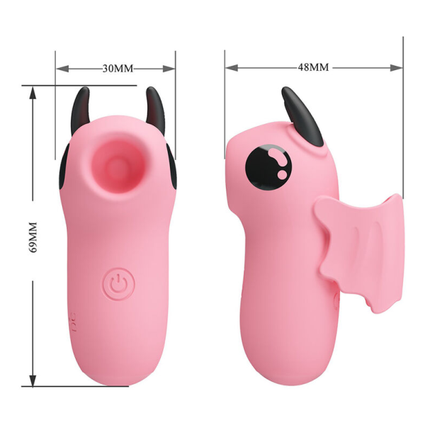 PRETTY LOVE - STIMULATEUR DE DOIGTS RECHARGEABLE MAGIC DEVIL ROSE