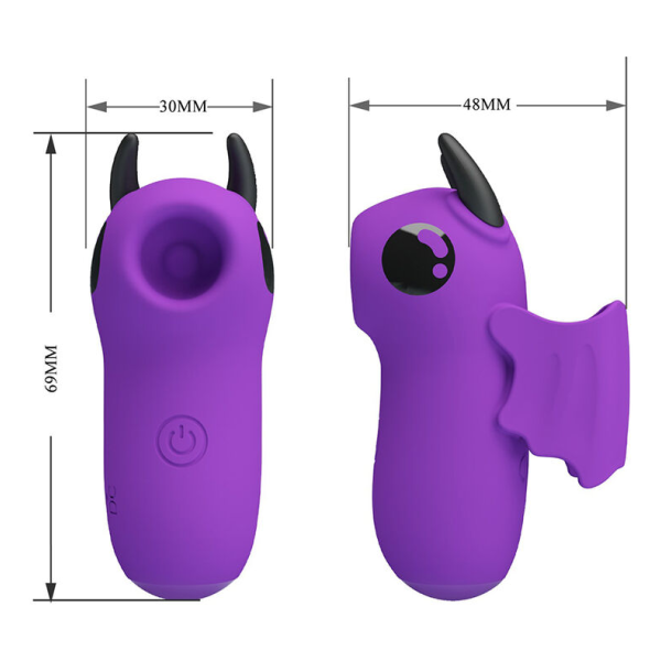 PRETTY LOVE - STIMULATEUR DE DOIGTS RECHARGEABLE MAGIC DEVIL VIOLET