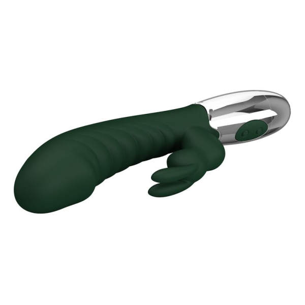 PRETTY LOVE - NAUGHTY BUNNY RABBIT VIBRATOR 30 FUNCTIONS USB RECHARGEABLE GREEN