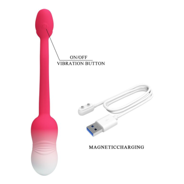 PRETTY LOVE – PULSIERENDES VIBRATIONS-EI MIT APP-STEUERUNG, 12 FUNKTIONEN, USB-AUFLADBAR, PINK