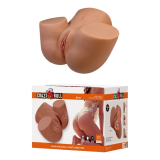 CRAZY BULL - MASTURBATORE FEMMINILE REALISTICO A DOPPIO INGRESSO CON VIBRAZIONE E ASPIRAZIONE, COLORE NATURALE