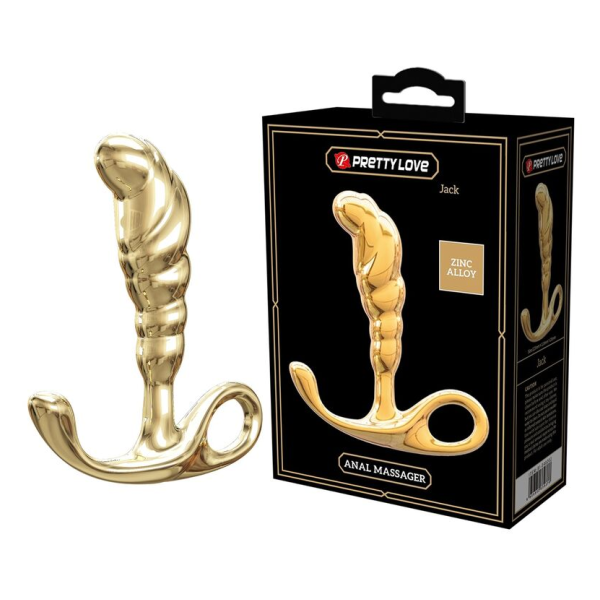 PRETTY LOVE – JACK PROSTATAMASSAGEGERÄT AUS ZINKLEIDE, GOLD