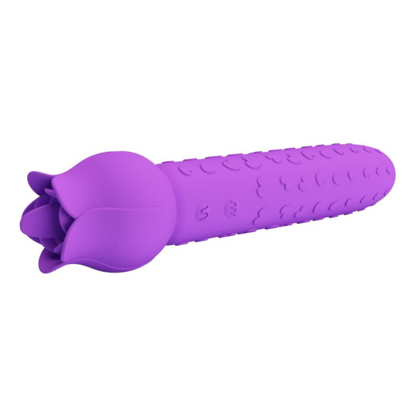 PRETTY LOVE - DANNELL WIEDERAUFLADBARER ORALSTIMULATOR UND KLITORISATIV-VIBRATOR LILA