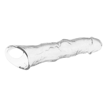 PRETTY LOVE - MANCHON D'EXTENSION PÉNIENNE AJUSTABLE 28 CM Ø 4,5 CM TRANSPARENT
