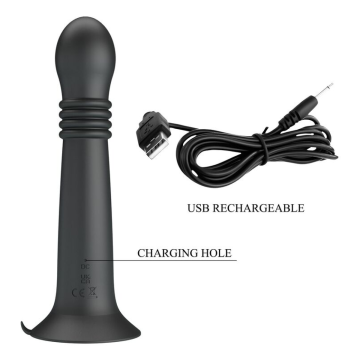 PRETTY LOVE - STELLA MASSEUR ROTATIF ET À POUSSÉE RECHARGEABLE PAR USB