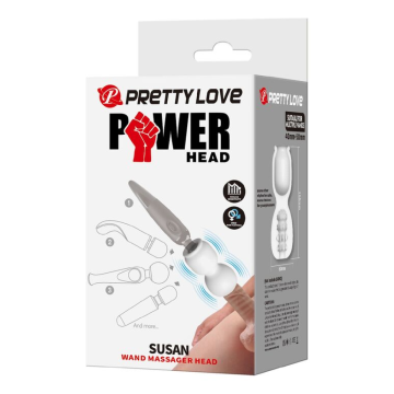 PRETTY LOVE – SUSAN POWER HEAD WAND MASSAGEAUFSATZ Ø 6,5 CM