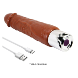 PRETTY LOVE - VIBRATORE PRO REALISTICO 23,5 CM Ø 4,8 CM MARRONE