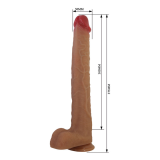 PRETTY LOVE - TERIN PLUS REALISTISCHER SILIKONDILDO MIT SAUGNAPF 37,6 CM Ø 5,5 CM
