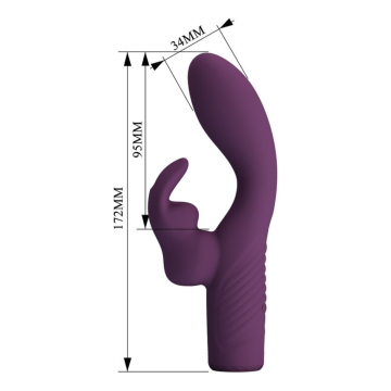 PRETTY LOVE - OLIVIA WIEDERAUFLADBARER HASENVIBRATOR MIT 10 FUNKTIONEN