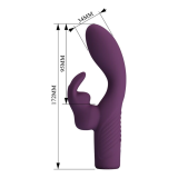PRETTY LOVE - OLIVIA RECHARGEABLE RABBIT VIBRATOR 10 FUNCTIONS