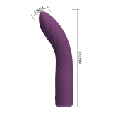 PRETTY LOVE - VIBRATORE RICARICABILE KISSELL 10 FUNZIONI VIOLA