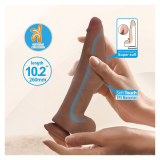PRETTY LOVE - GODE FLEXIBLE RÉALISTE ULRIC 26 CM Ø 5,5 CM TPE MARRON