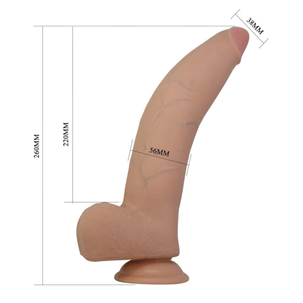 PRETTY LOVE - QUINLAN REALISTIC DILDO 26 CM Ø 5.5 CM NATURAL