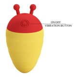 PRETTY LOVE - LITTLE BEE RECHARGEABLE CLITORAL STIMULATOR 7 MODES RED/YELLOW
