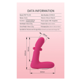 PRETTY LOVE - DUDEN VIBRATEUR EN SILICONE RECHARGEABLE 12 MODES DE VIBRATION ET 3 MODES DE BASCULE ROSE