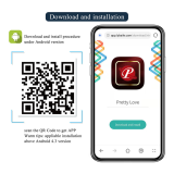PRETTY LOVE - MASSAGGIATORE PER SVEGLIA CON APP A FORMA DI FARFALLA, ROSA