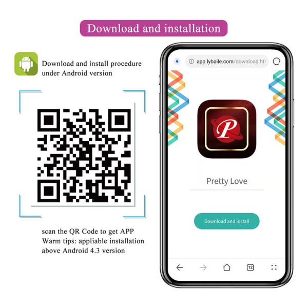 PRETTY LOVE - HAZELYNN MASSAGGIATORE ROSA CON 12 FUNZIONI E CONTROLLO TRAMITE APP