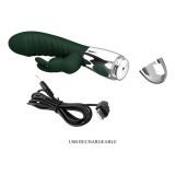 PRETTY LOVE - NAUGHTY BUNNY RABBIT VIBRATOR 30 FUNCTIONS USB RECHARGEABLE GREEN