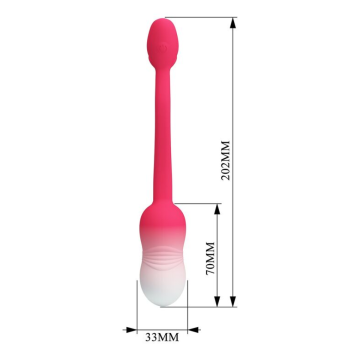 PRETTY LOVE – PULSIERENDES VIBRATIONS-EI MIT APP-STEUERUNG, 12 FUNKTIONEN, USB-AUFLADBAR, PINK