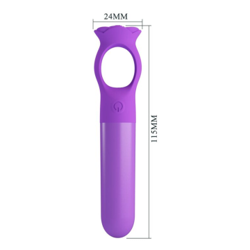 PRETTY LOVE - GIANA RECHARGEABLE MINI VIBRATOR MASSAGER PURPLE