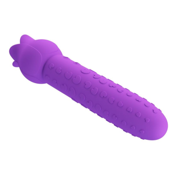 PRETTY LOVE - DANNELL RECHARGEABLE ORAL AND CLITORAL STIMULATOR VIBRATOR PURPLE