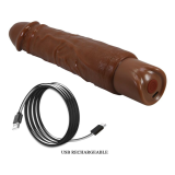 PRETTY LOVE - VIBRATORE REALISTICO DUKE 23,5 CM Ø 4,8 CM MARRONE