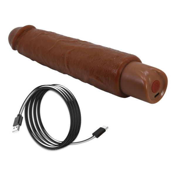PRETTY LOVE - VIBRATORE REALISTICO GAVIN 25 CM Ø 5 CM MARRONE
