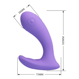 PRETTY LOVE - ANDROMEDA VIBRATEUR À DOUBLE STIMULATION RECHARGEABLE VIOLET
