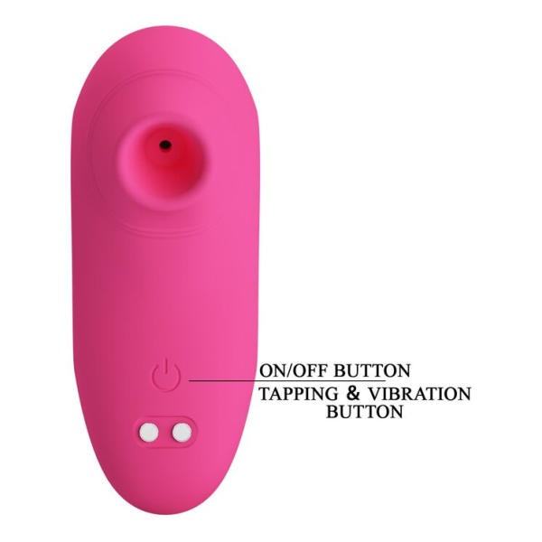 PRETTY LOVE - ARILA RECHARGEABLE CLITORAL SUCTION STIMULATOR WITH VIBRATION PINK