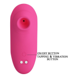 PRETTY LOVE - ARILA WIEDERAUFLADBARER KLITORIS-SAUGSTIMULATOR MIT VIBRATION PINK