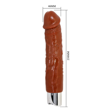 PRETTY LOVE - VIBRATORE PRO REALISTICO 23,5 CM Ø 4,8 CM MARRONE