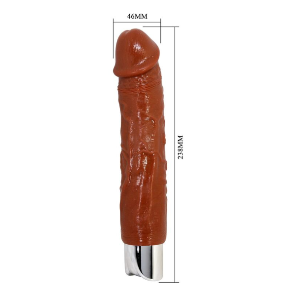PRETTY LOVE - VIBRATEUR RÉALISTE PROFESSIONNEL 23,5 CM Ø 4,8 CM MARRON