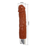 PRETTY LOVE - VIBRATEUR RÉALISTE PROFESSIONNEL 23,5 CM Ø 4,8 CM MARRON